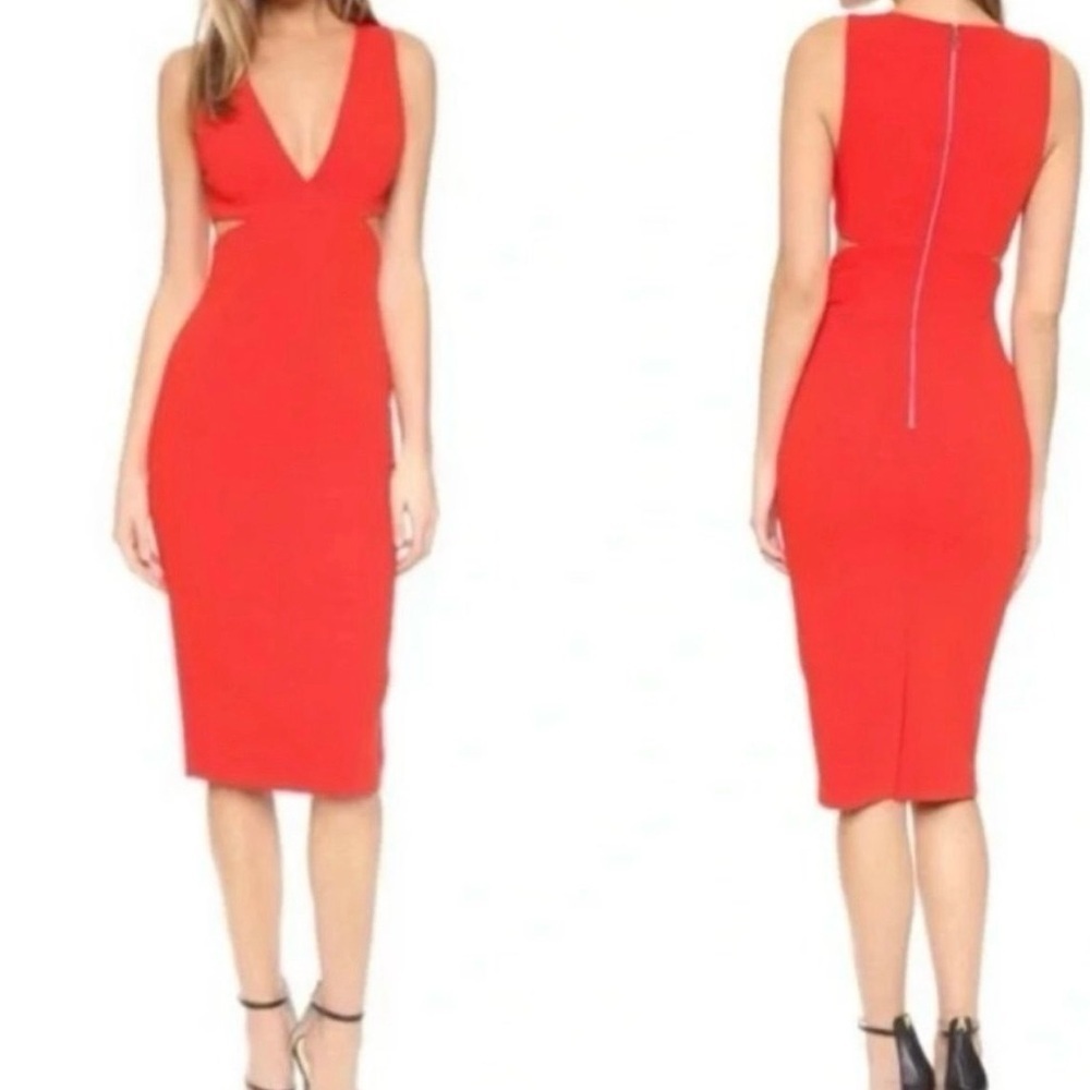Alice + Olivia Riki Cut Out Ponte Sheath Dress - Size 2